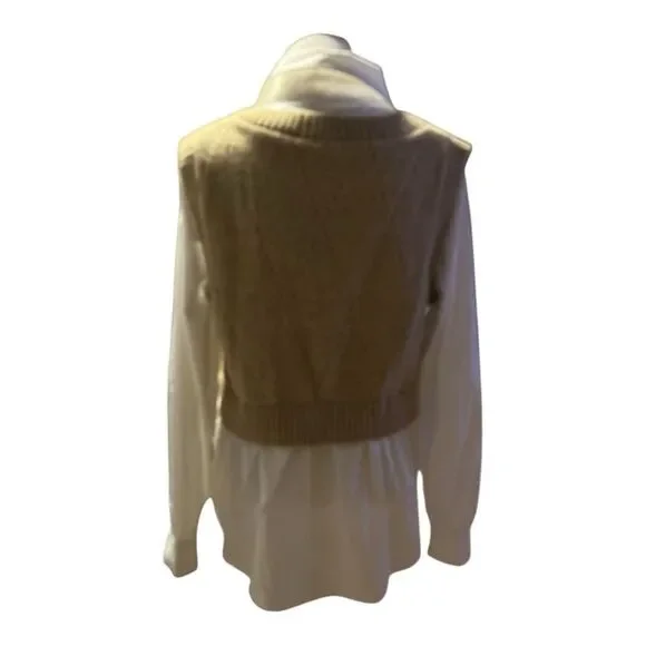 Altar'd State Attached Shirt w/Sweater Vest size M - Picture 3 of 5